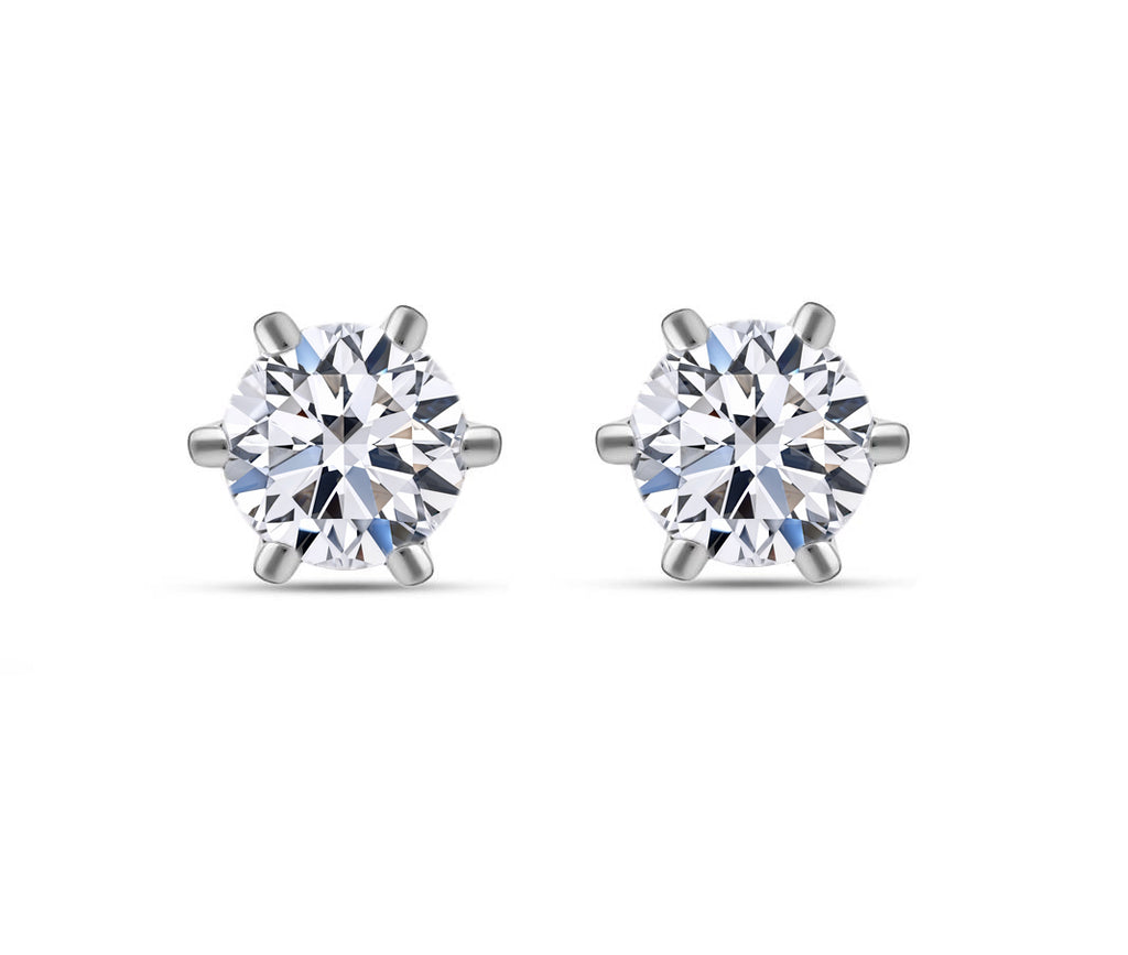 Lab grown Diamant SI-GH Ohrringe, IGI zertifiziert, 950 Platin ca. 1.50 ct