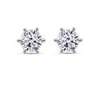 Lab grown Diamant SI-GH Ohrringe, IGI zertifiziert, 950 Platin ca. 1.50 ct