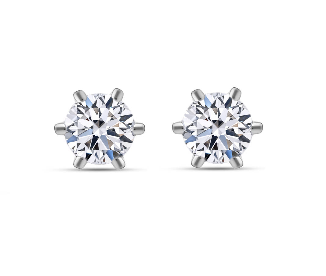 Lab grown Diamant SI-GH Ohrringe, IGI zertifiziert, 950 Platin ca. 1.50 ct