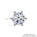 Lab grown Diamant SI-GH Ohrringe, IGI zertifiziert, 950 Platin ca. 1.50 ct