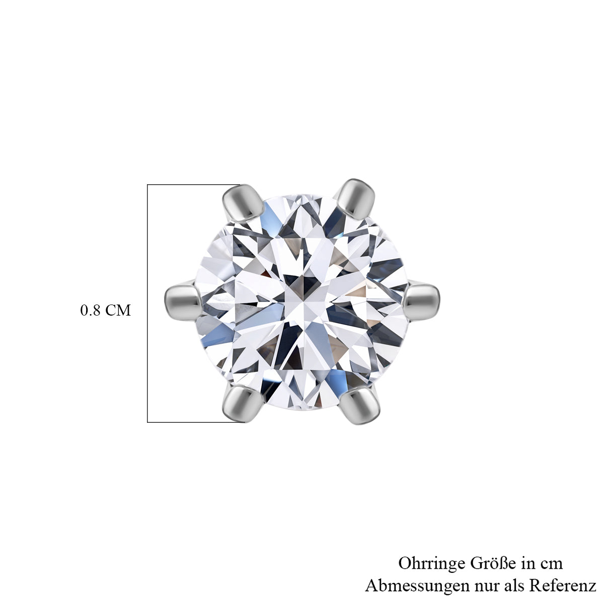 Lab grown Diamant SI-GH Ohrringe, IGI zertifiziert, 950 Platin ca. 1.50 ct