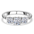 Signature Collection - Lab grown Diamant- SI-GH Ring, IGI zertifiziert, 950 Platin (Größe 17.00) ca. 1.50 ct