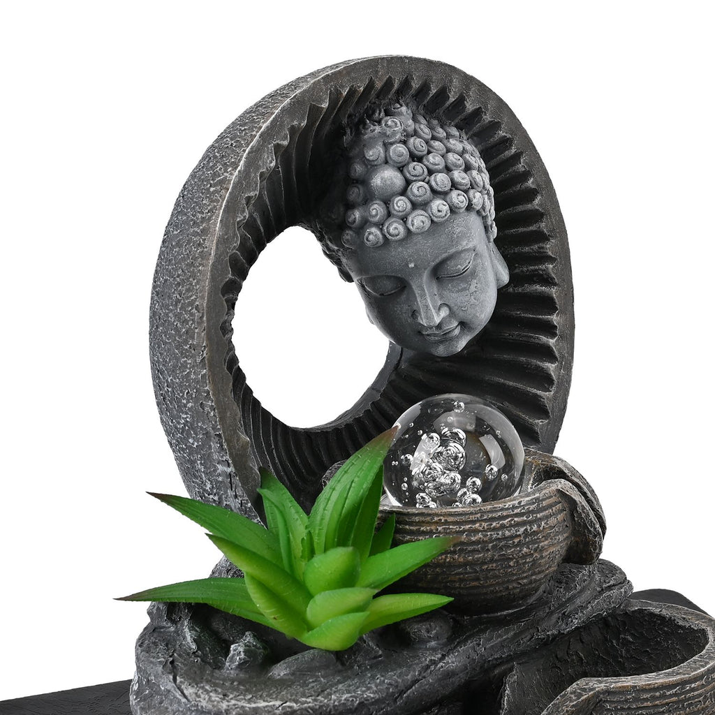 Buddha head with ball