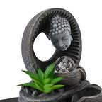 Buddha head with ball
