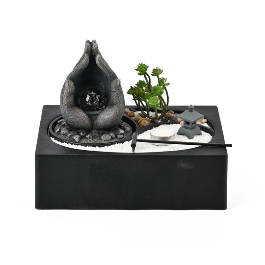 Home Decor Kunstvoller Handgeformter Wasserbrunnen, 29x21x22cm, Buddha
