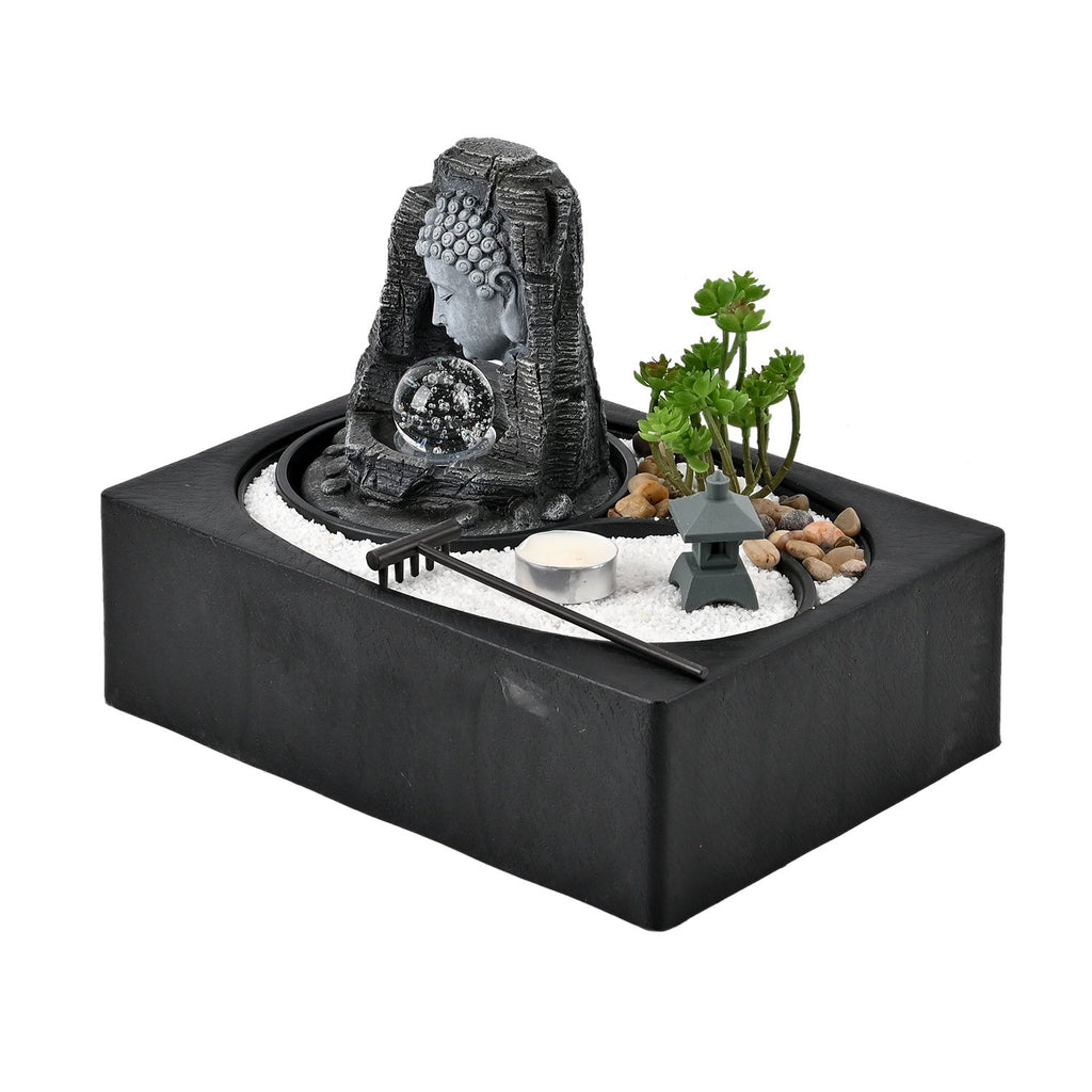 Buddha und warmes Licht