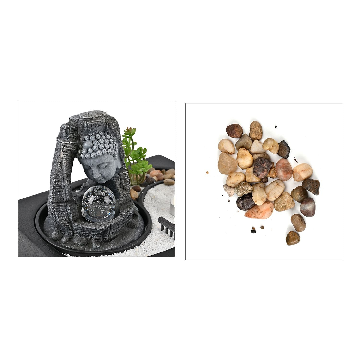 Buddha und warmes Licht