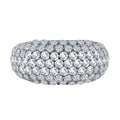 Weißer Zirkonia Ringe 925 Silber rhodiniert (Größe 16.00)