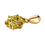 Natürlicher AA Calabar-Turmalin Anhänger, 925 Silber Gelbgold Vermeil ca. 0.89 ct
