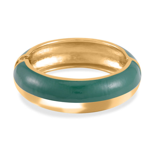 Emaillierter Armreif, Elegantes Design, 19 cm, ca. 64g, blau