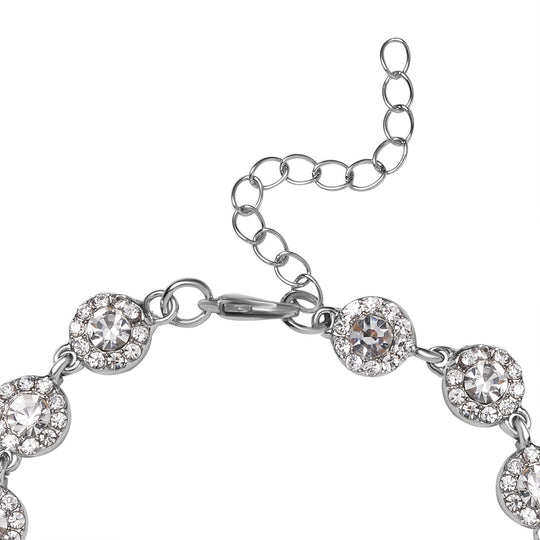 Weißer Kristall Armband ca. 19 cm