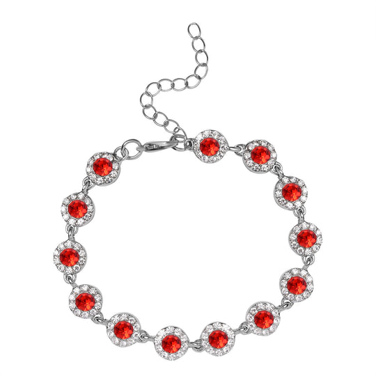Weißer Kristall Armband ca. 19 cm
