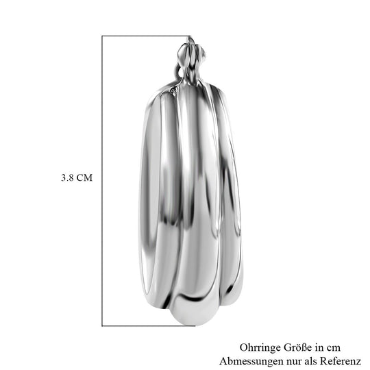 Silberhauch Kollektion - Elektroform Ohrringe, 925 Silber ca. 6,72g