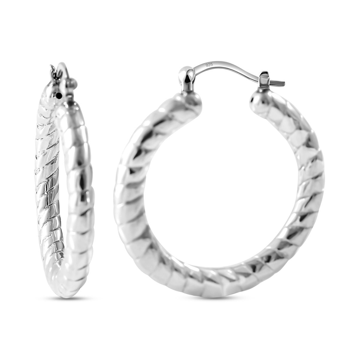 Silberhauch Kollektion - Elektroform Ohrringe, 925 Silber ca. 5,53g