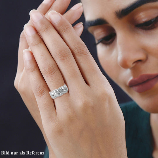 Silberhauch Kollektion - Elektroform Ring, 925 Silber Versilberung, ca. 6,50g