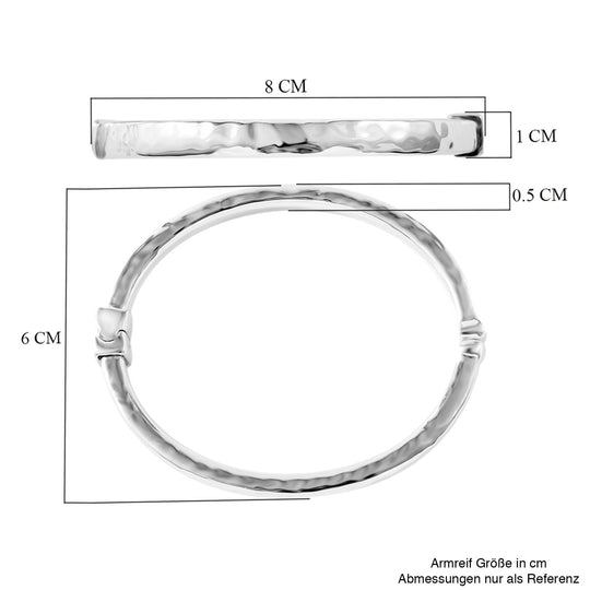 Silberhauch Kollektion - Elektroform Armreif, 925 Silber ca. 18 cm ca. 11,51g