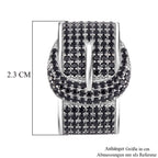 Schwarzer Spinell Anhänger, 925 Silber, ca. 1.17 ct