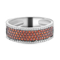 Natürlicher Mosambik Granat Ring, 925 Silber, (Größe 16.00) ca. 0.60 ct