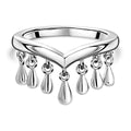 925 Silber platiniert Ringe (Größe 16.00) ca. 3,43g