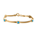 Sleeping Beauty Türkis Armband, 19 cm - 1,71 ct.