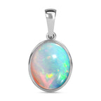 RHAPSODY - AAAA Natürlicher, äthiopischer Welo Opal Anhänger, 950 Platin, ca. 3.16 ct