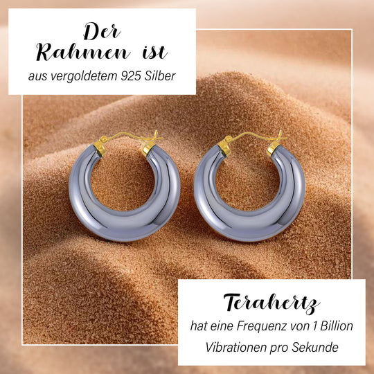 Terahertz Ohrringe 925 Silber rhodiniert