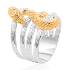 925 Silber Ring, vergoldet ca. 8,50g