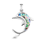Abalone Muschel Anhänger 925 Silber ca. 4,51 ct.
