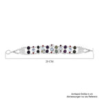 Royal Bali - Limitierte Auflage mehrfarbiges Armband mit Himmelblauer Topas, Peridot ca. 19 cm, 925 Silber ca. 35.81 ct