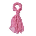 LA MAREY Chiffon Schal aus Seide, Lila