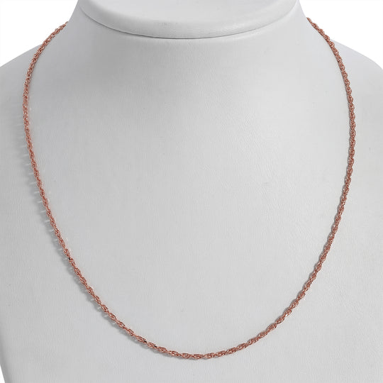 Italienische Diamantschliff Singapurkette, 925 Silber rosévergoldet, ca. 45 cm