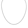 Seilkette 45 cm in 925 Silber versilbert