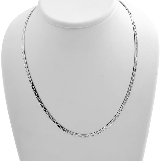Mäandermuster Kette ca. 43+5 cm, 925 Silber ca. 5,71g
