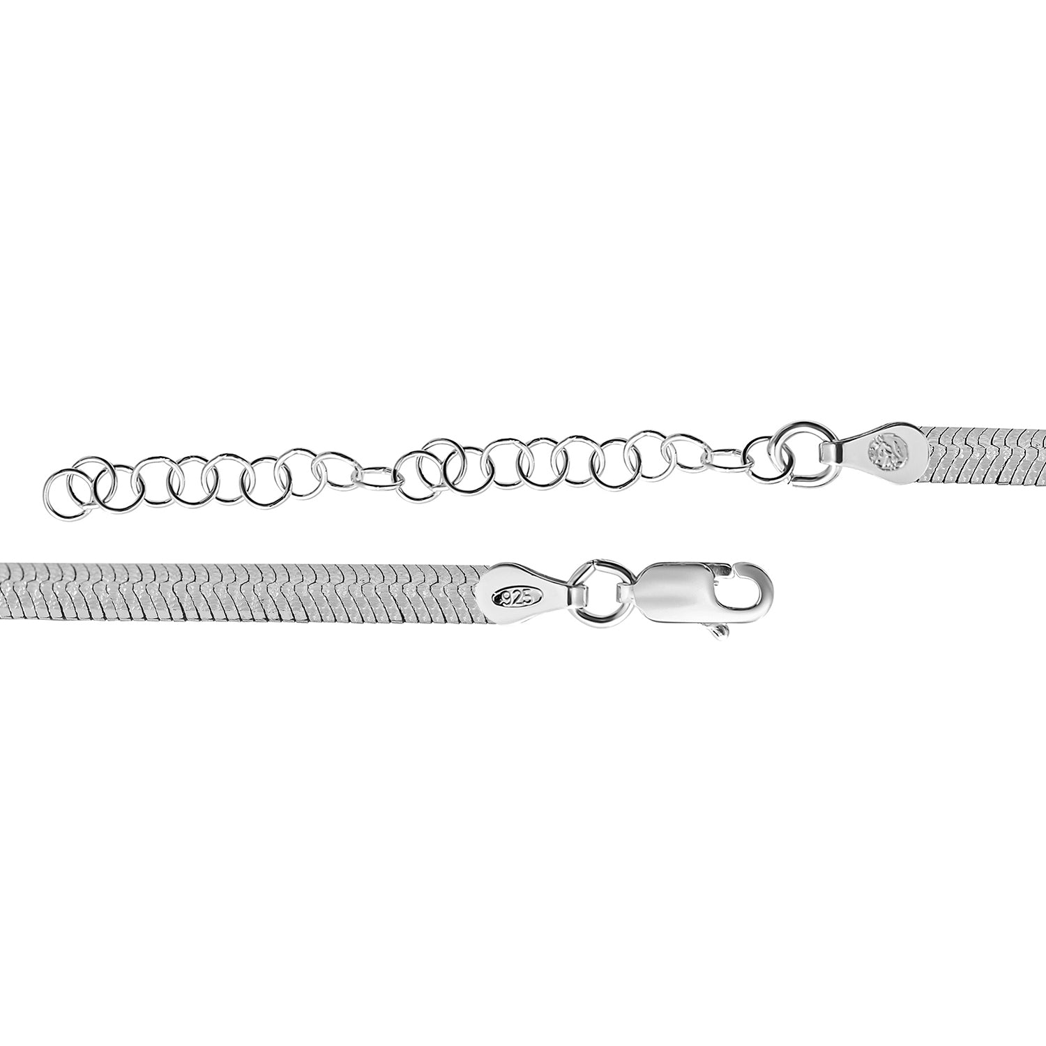 925 Silber rhodiniert Kette ca. 45 cm ca. 9,96g