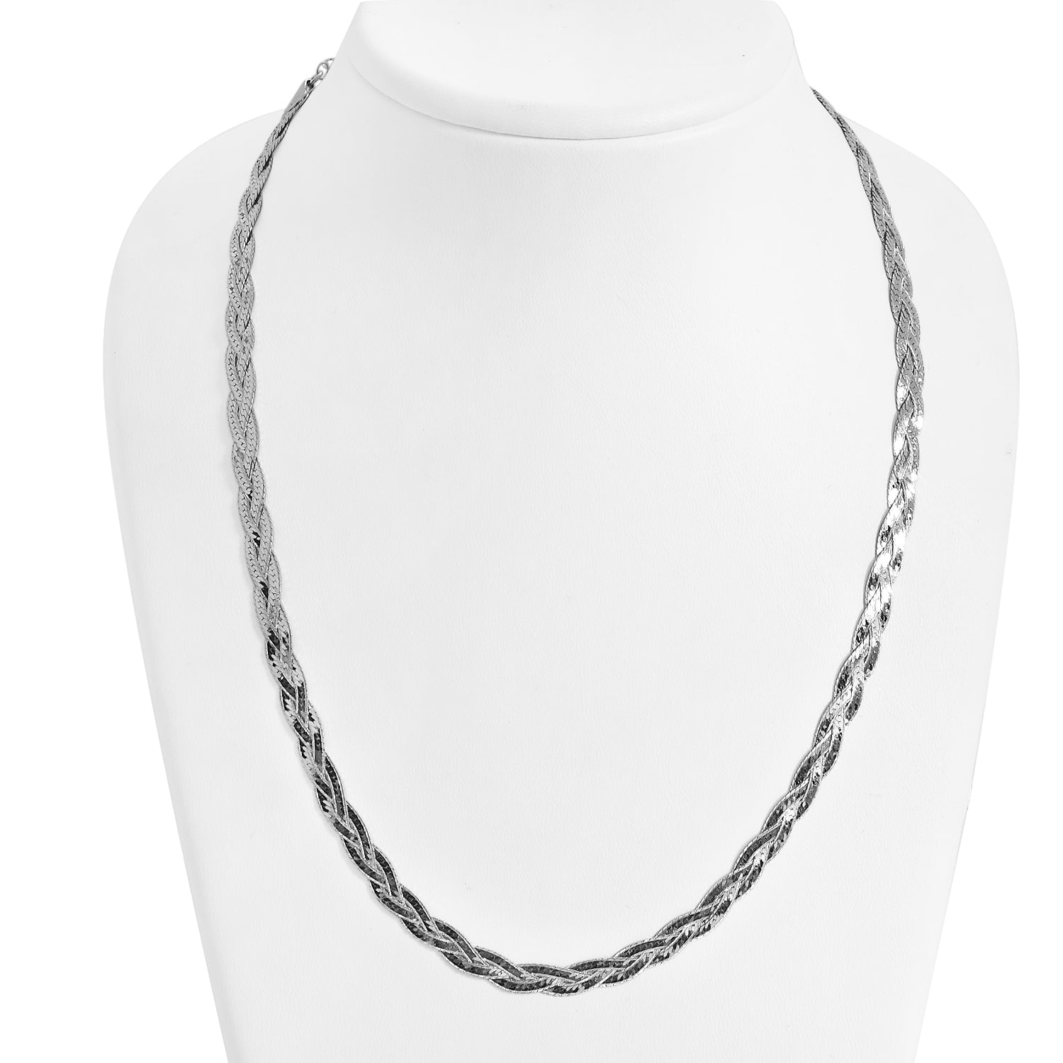 925 Silber rhodiniert Kette ca. 45 cm ca. 8,97g