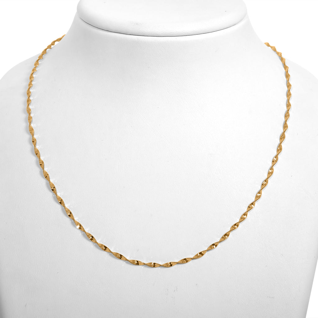 925 Silber vergoldet Kette ca. 45 cm ca. 4,02g