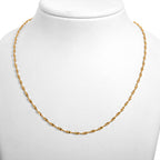 925 Silber vergoldet Kette ca. 45 cm ca. 4,02g