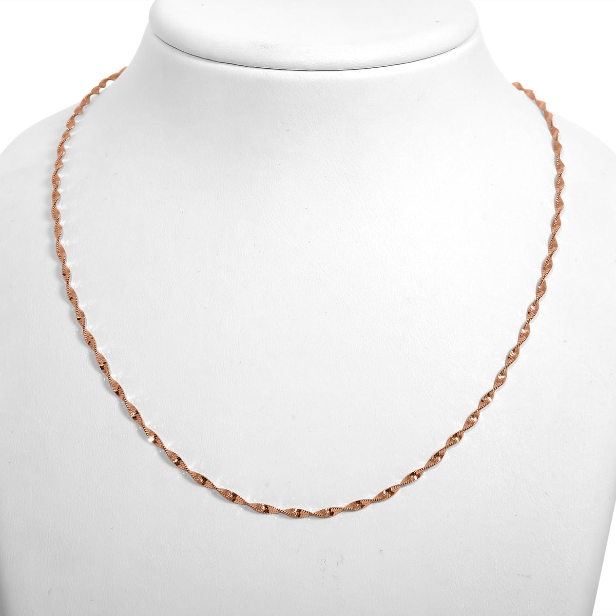 925 Silber rosévergoldet Kette ca. 45 cm ca. 3,74g