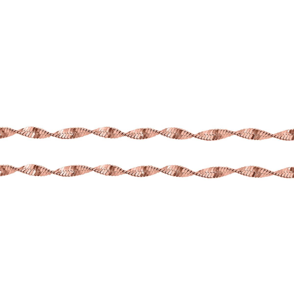 925 Silber rosévergoldet Kette ca. 45 cm ca. 3,74g