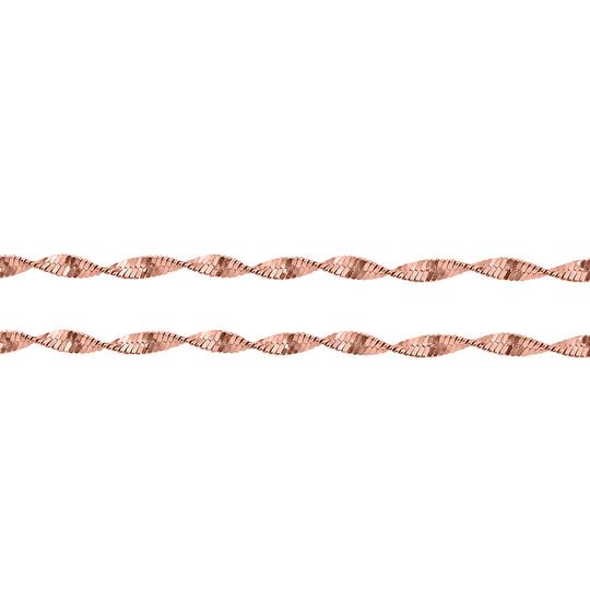 925 Silber rosévergoldet Kette ca. 45 cm ca. 3,74g