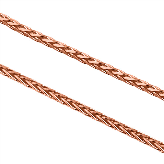 Italienische Spigakette, 925 Silber rosévergoldet, ca. 75 cm, ca. 6,20g