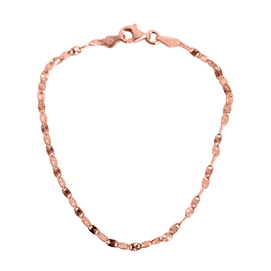 Valentino 925 Silber rosévergoldet Armband, ca. 19 cm