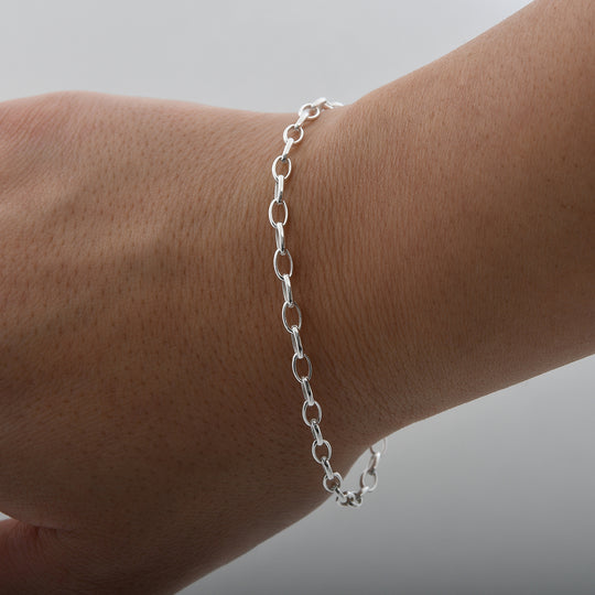 Italianisches Armband, 925 Silber vergoldet, ca. 18 cm, ca. 3,21g