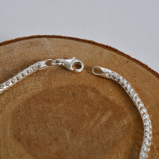 Italienisches Franko Armband ca. 19 cm, 925 Silber ca. 5,64g