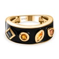 GP Royal Kollektion - mehrfarbige Turmalin Ring, 925 Silber Gelbgold Vermeil (Größe 21.00) ca. 0.59 ct