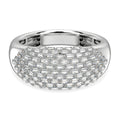 Weißer Diamant P3 Ringe 925 Silber platiniert (Größe 19.00) ca. 1.00 ct