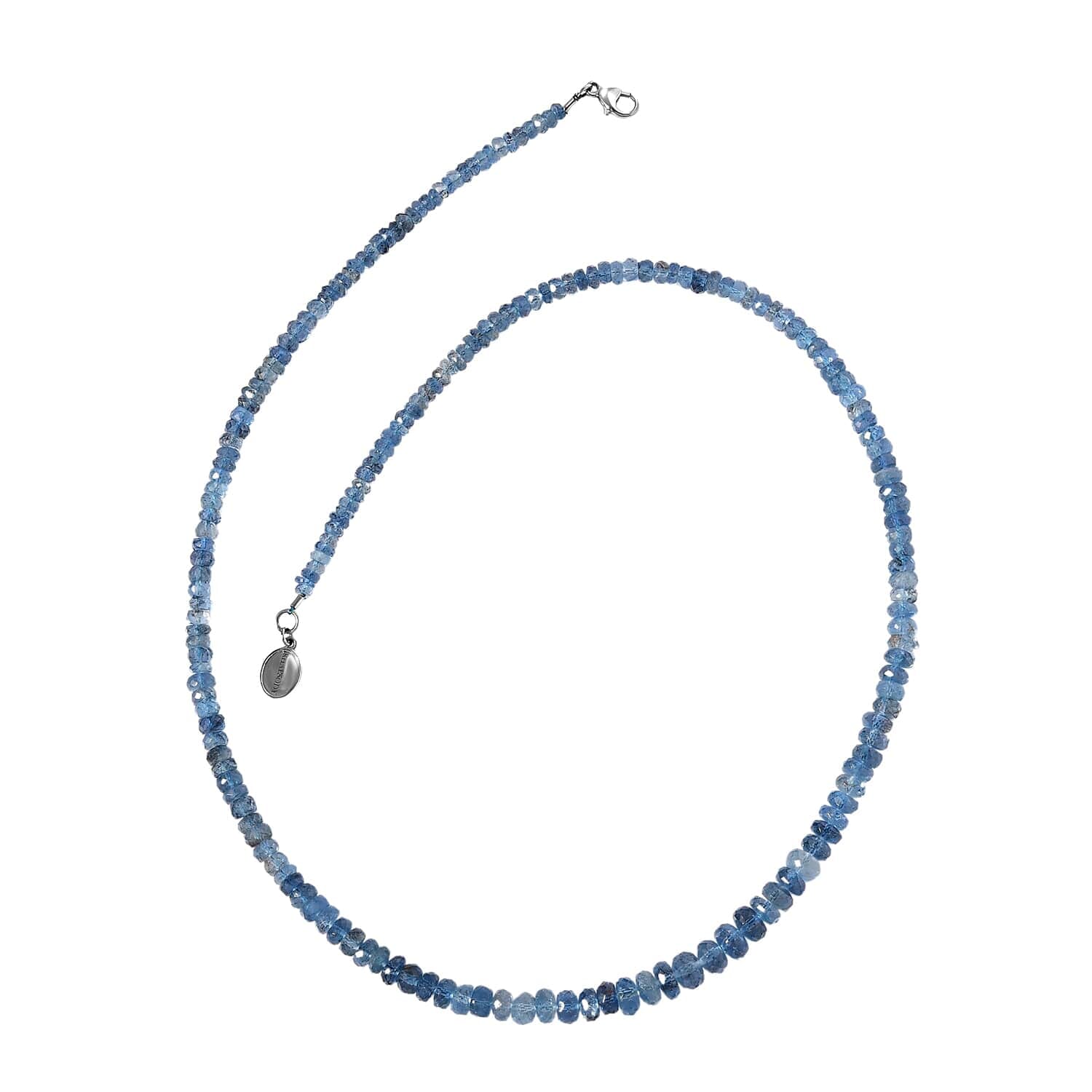 AAAA Santamaria Aquamarin Halskette ca. 45 cm 950 Platin ca. 68,09 ct.