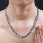 AAAA Santamaria Aquamarin Halskette ca. 45 cm 950 Platin ca. 68,09 ct.