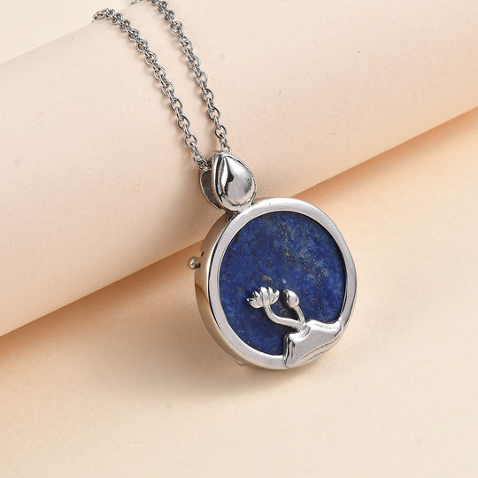 Lapislazuli Anhänger  Edelstahl ca. 22,52 ct.