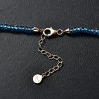 AAAA London Blau Topas Halskette ca. 45 cm 585 Gold ca. 89,91 ct.